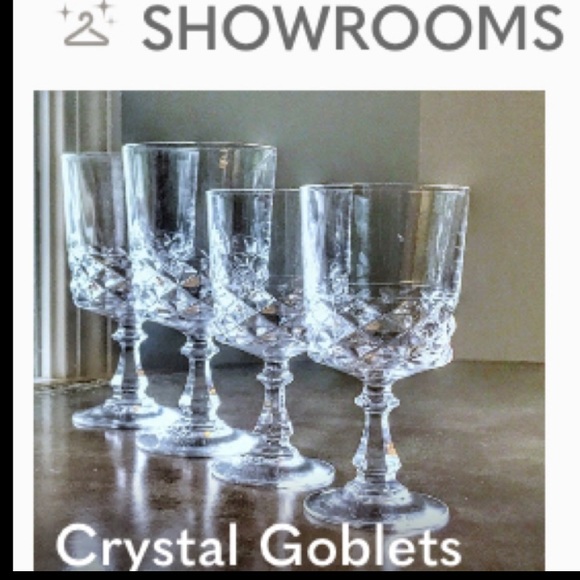 VINTAGE BLUSH PINK CARNIVAL GLASS GOBLET GLASS SET - Picture 2 of 11